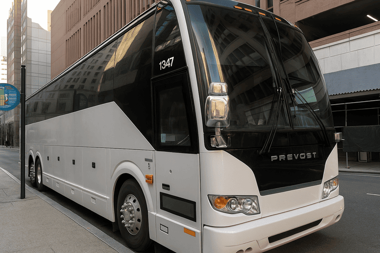 a South Gate Coach Bus Service coach bus