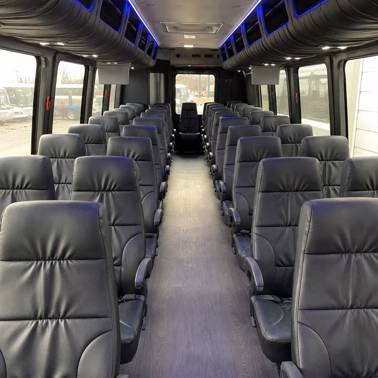 airport transfer buses for south gate wedding guests flying in