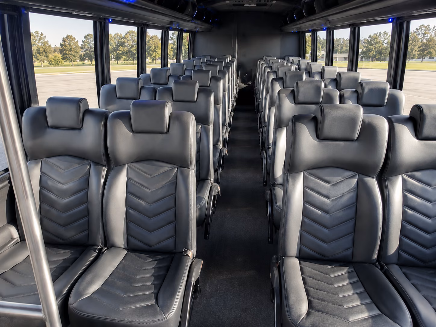 south gate 15 passenger minibus inside