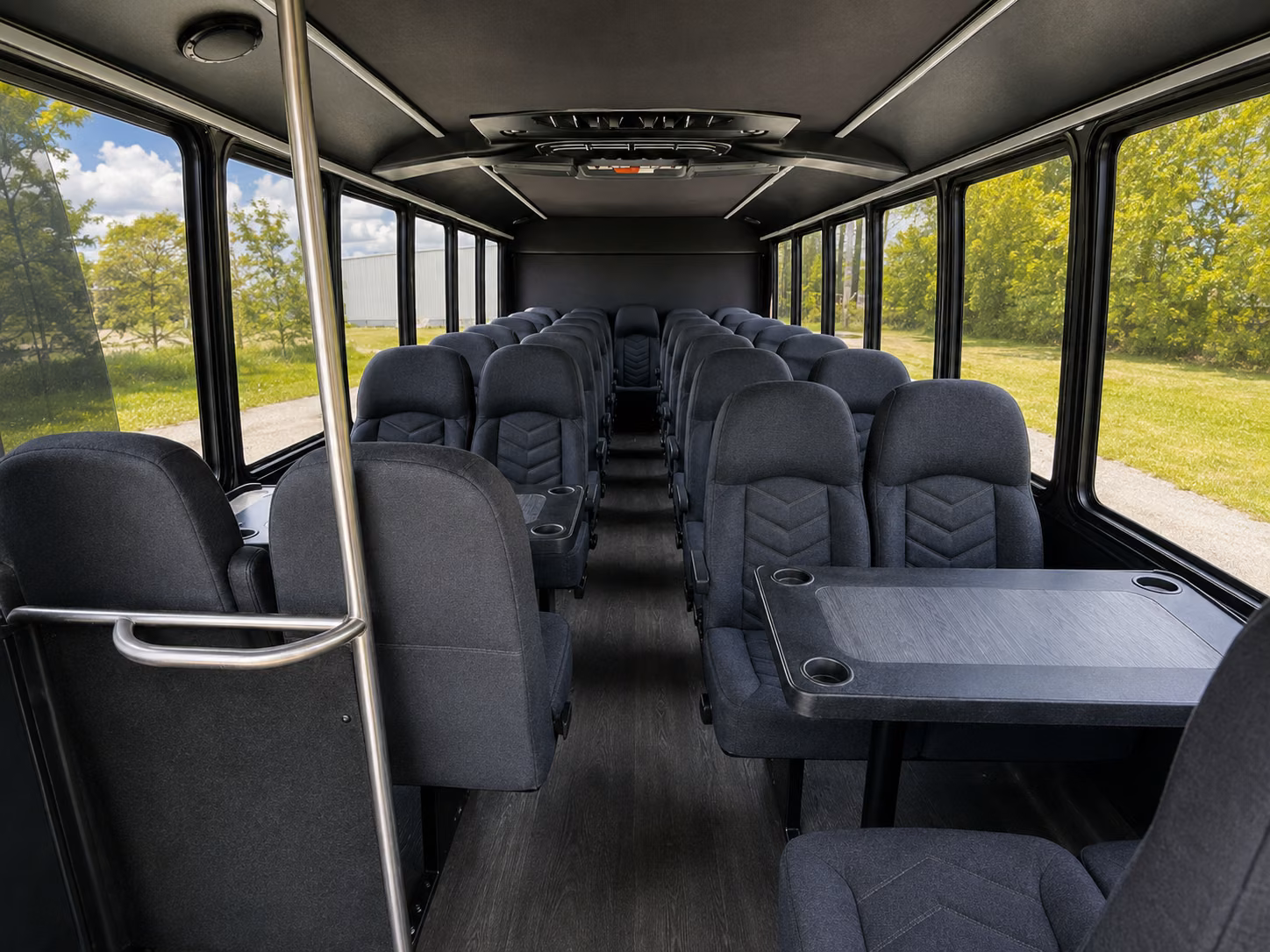 south gate 18 passenger minibus inside