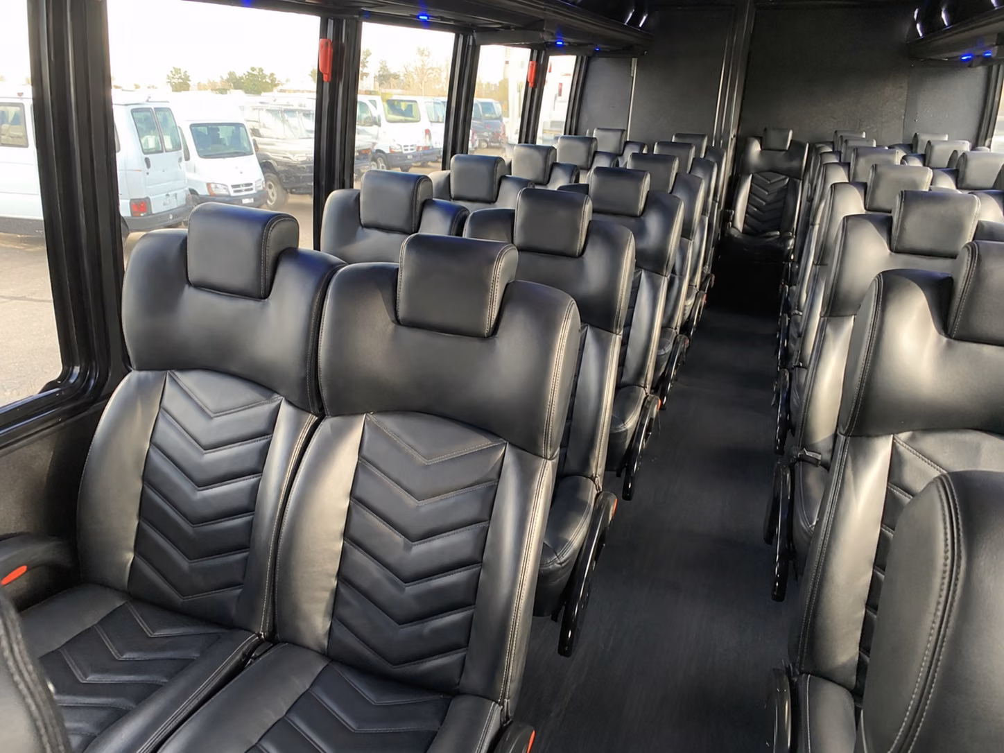 south gate 20 passenger minibus inside