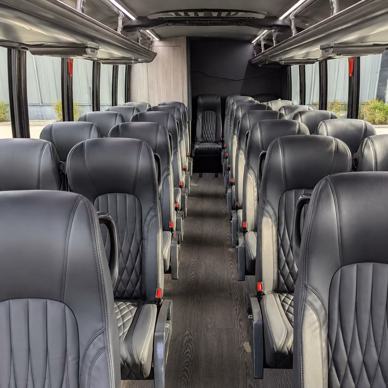 south gate 25 passenger minibus inside