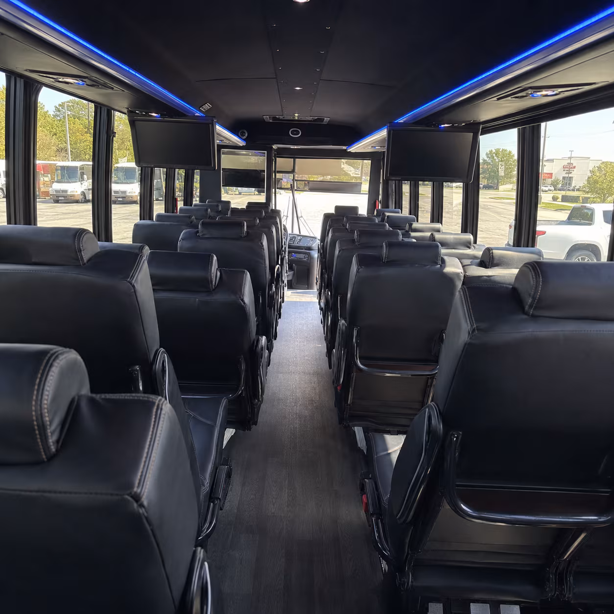 south gate 30 passenger minibus inside