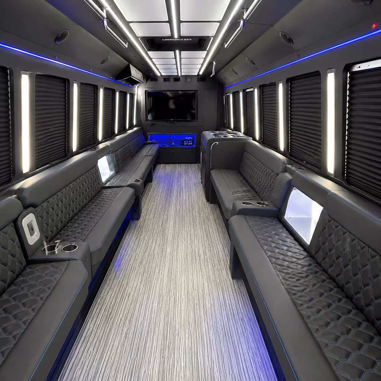 south gate party bus interior